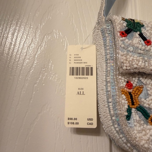 Anthropologie NWT The Fiona Beaded Bag: Winter Icon Edition - Picture 8 of 8